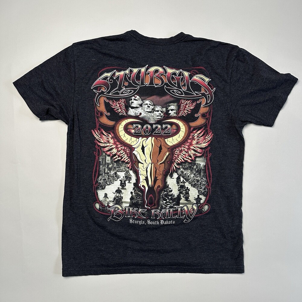 Sturgis 82nd Anniversary Motorcycle Rally 2022 South Dakota Horse T-Shirt Large
